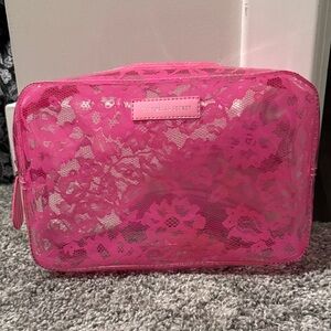 Victoria's Secret Vibrant Pink Lace Bag